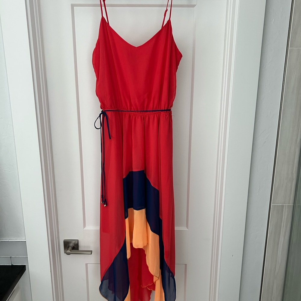 Paper Doll Sz S high low dress Sundress boho hippie